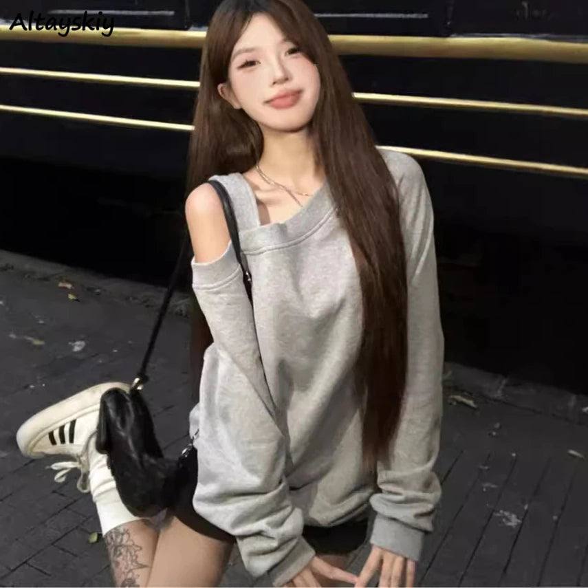 Off-Shoulder Hoodie
